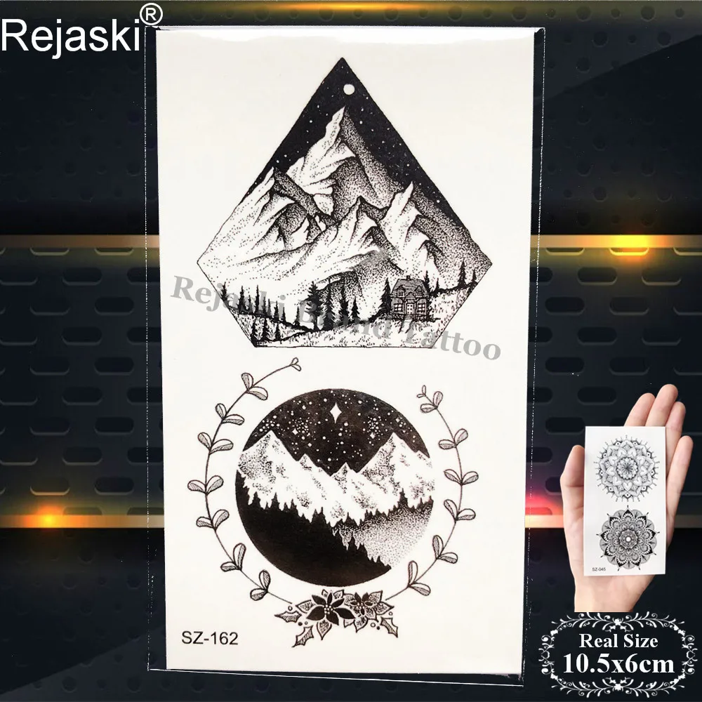 Водостойкая тату наклейка Rejaski для женщин тела руки временная татуировка мужчин