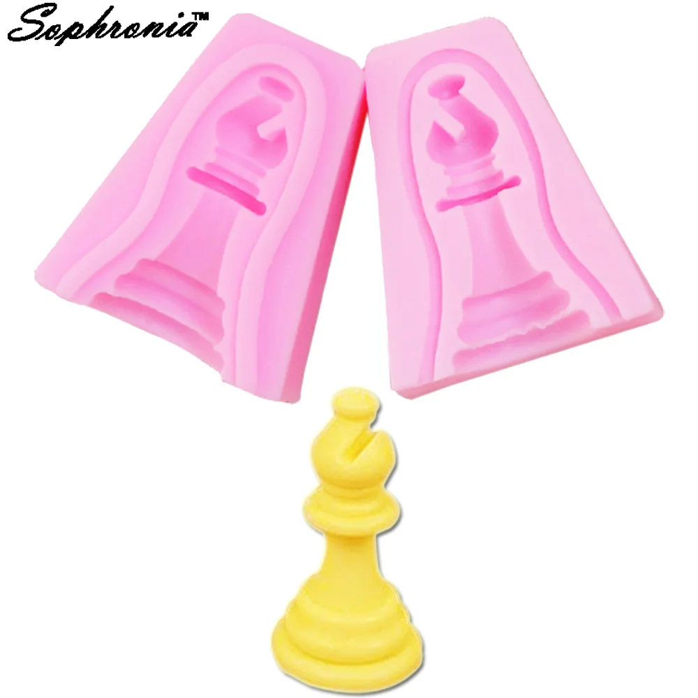 

20PCS/SET International Chess Silicone Candle Moulds Fondant cooking tools decoration baking Fondant Mold, 2pcs/set C106-3