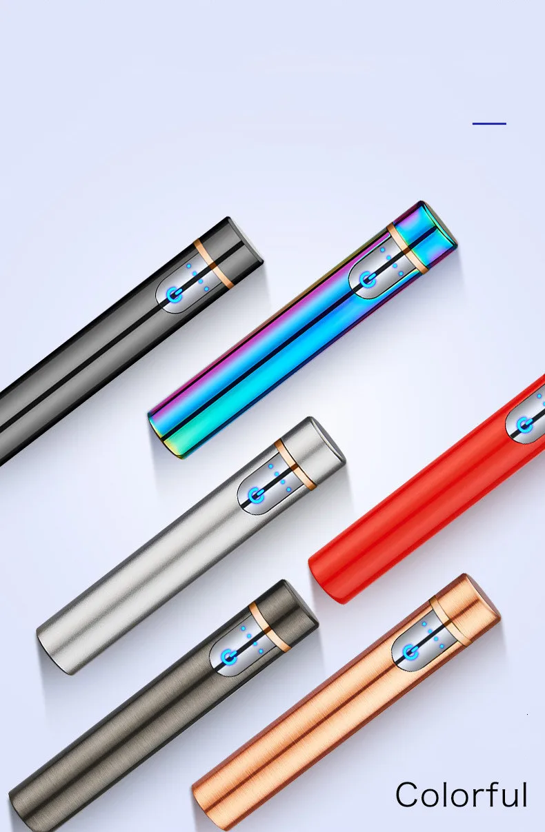 Мини USB зарядка металлическая зажигалка Прикуриватель сигарета гаджет