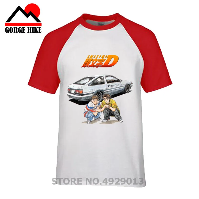 Мужская футболка Takumi Fujiwara Tofu с надписью D Manga HachiRoku Shift Drift брендовая одежда для