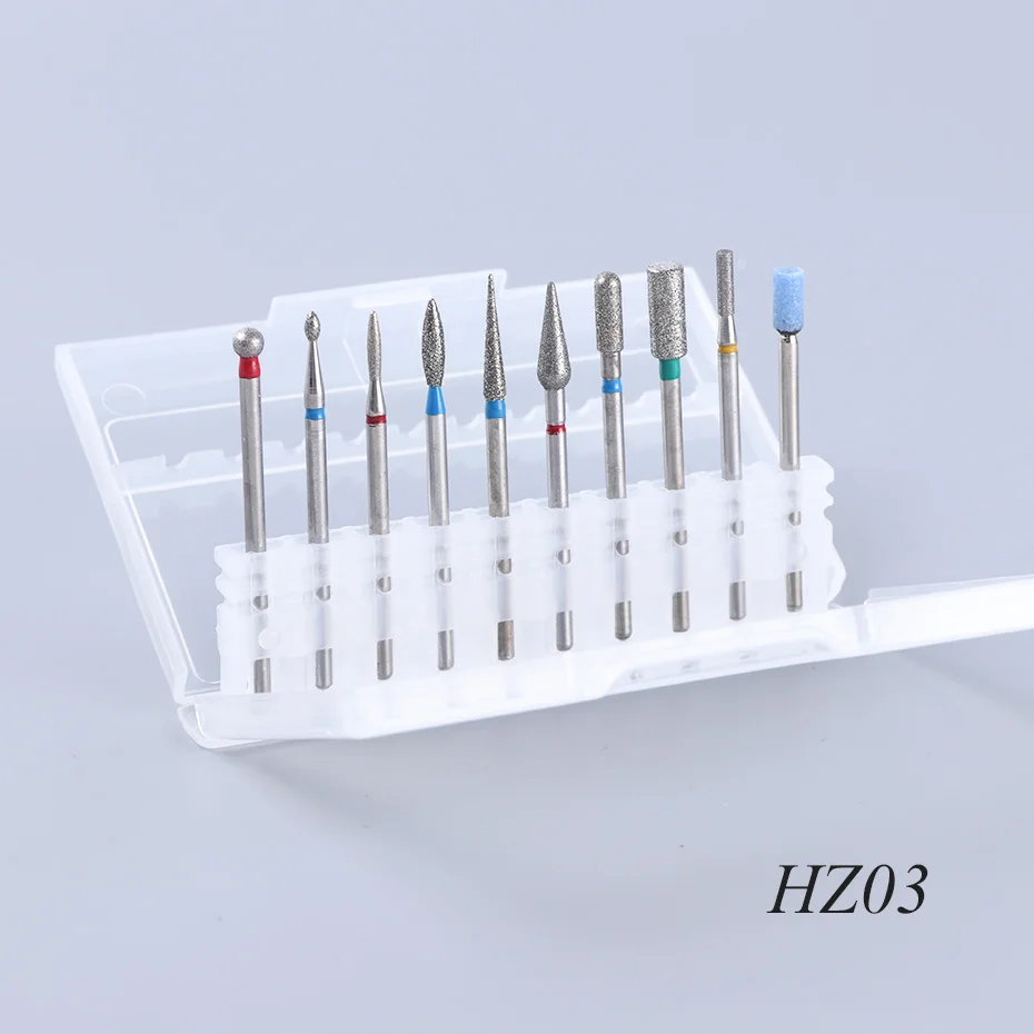 Алмазные фрезы для маникюра 1 набор|Принадлежности дизайна ногтей| |