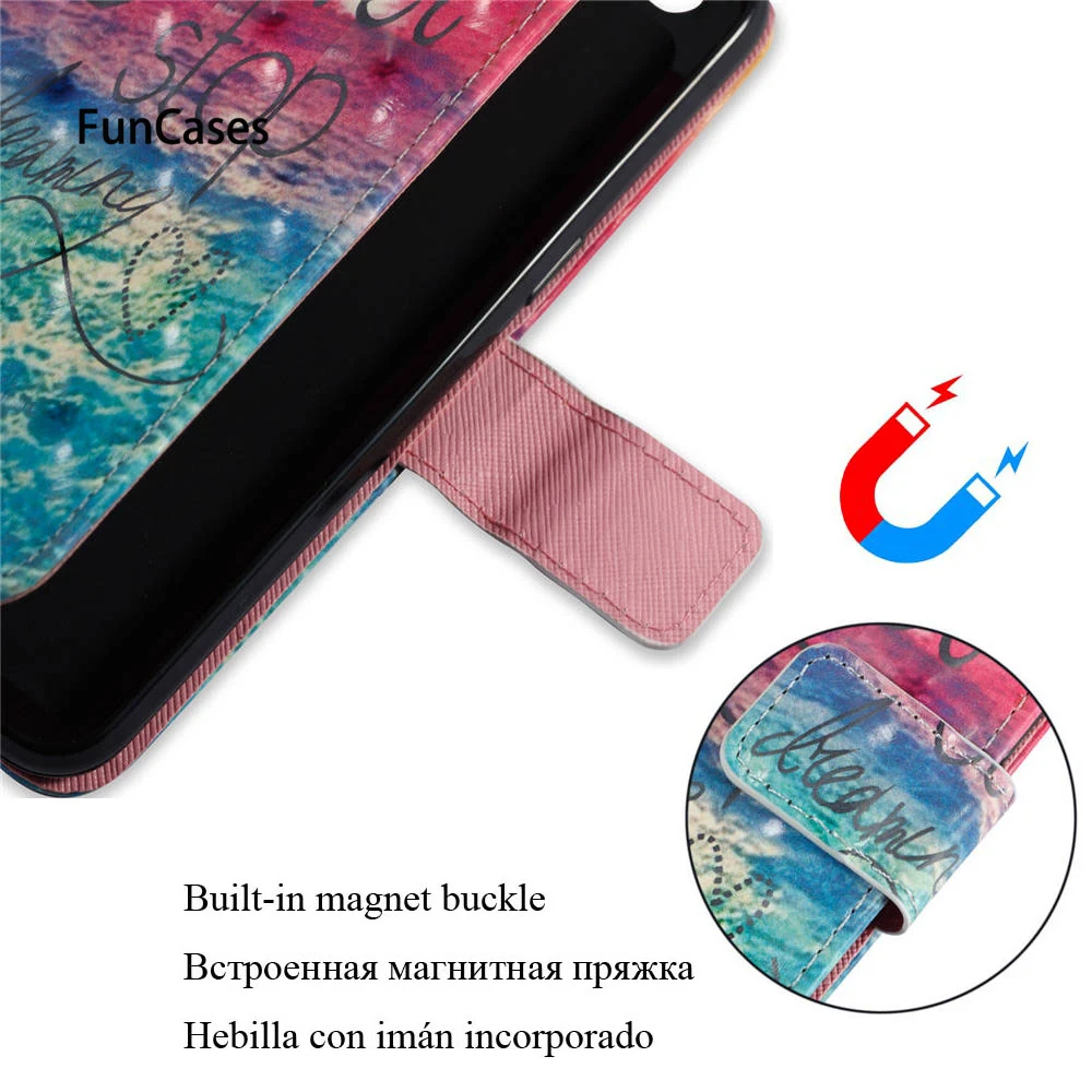 3D чехол-книжка на для Xiaomi Redmi Примечание 5A Prime 4GB 32BGB Global PU Чехлы Note5A чехлы-бумажники