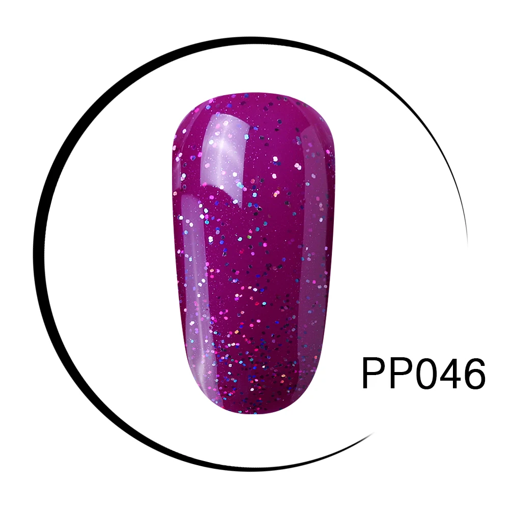 PP046 Elite99 10 мл УФ-гель для ногтей фиолетовый лак для ногтей Полупостоянный Гель-лак для ногтей - Цвет: PP046