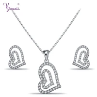 indian necklaces earrings bridal jewelry sets fashion jewelry making copper whitegold color zircon engagement gift for girls