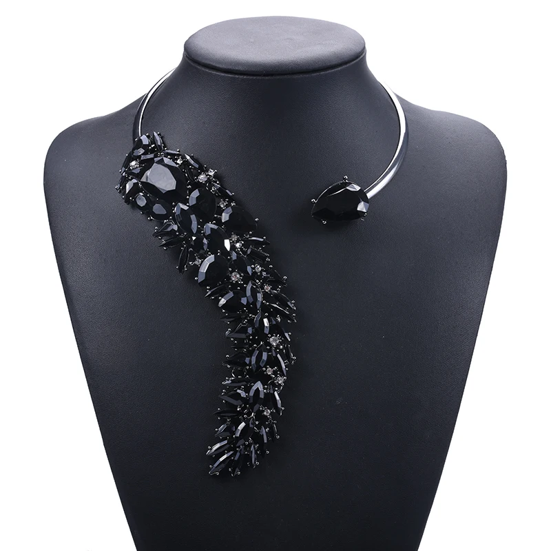 Женское Ожерелье чокер в стиле бохо Брендовое ожерелье с открытым кристаллом