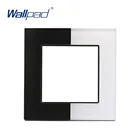 Белая и черная стеклянная панель Wallpad для пианино, закаленное стекло, двухцветная рамка, только стеклянная рамка для отеля