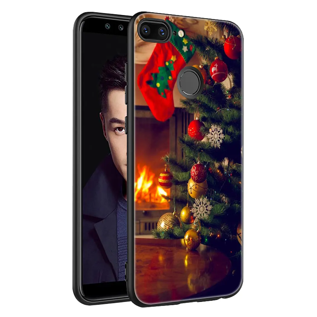 IYICAO зимние рождественские мягкий чехол для телефона Huawei Honor 6a 7A 9X20 Pro 7C 7X8 9 10 Lite 8X 8C