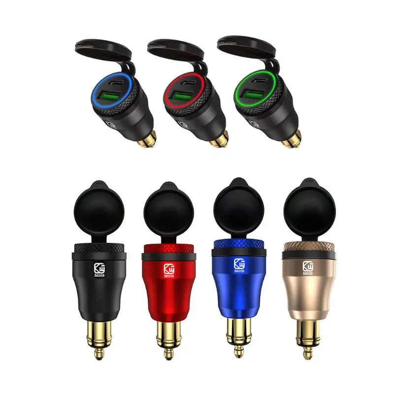 Водонепроницаемое зарядное устройство для мотоцикла 12 В 24 USB Type-C | Мобильные