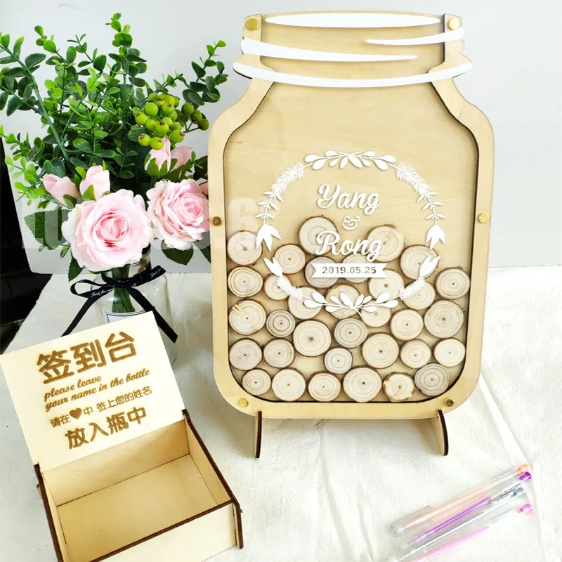 Подпись доска книга дерево с подписью настольная свадебный подарок день