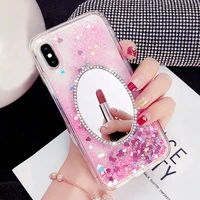 mirror dynamic liquid bling quicksand soft tpu case for huawei mate 20 lite pro y9 2019 luxury back cover for iphone x xr xs max