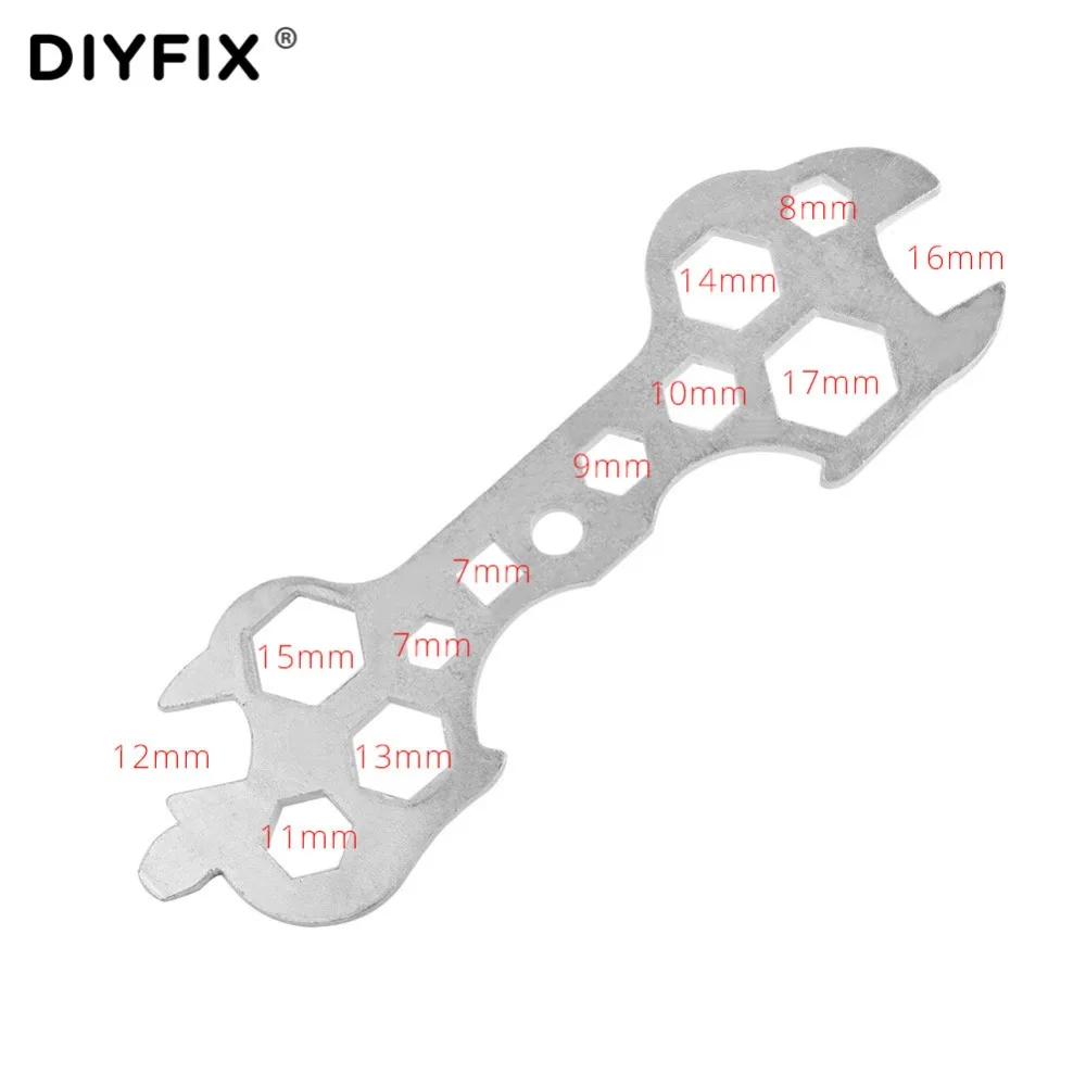DIYFIX 15 в 1 велосипедный ключ стальной шестигранный гаечный ремонтный набор