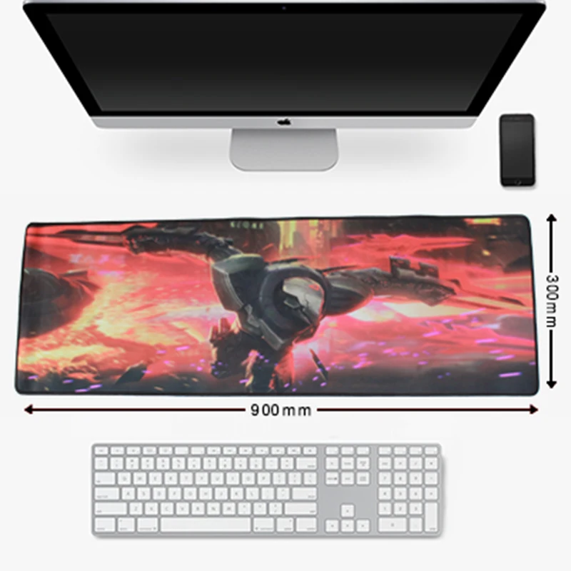 Игровой коврик для мыши большого размера 900x300 мм с замком для ноутбука, компьютера, геймера, клавиатуры, механический коврик для мыши, нескользящий коврик для ПК, коврики для мыши