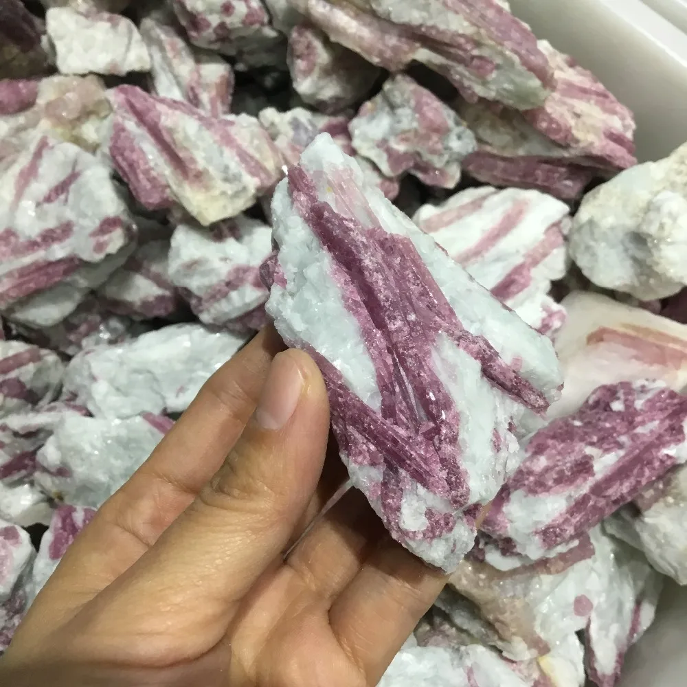 Природный красный турмалин rought stone rubellite stones|Камни| |