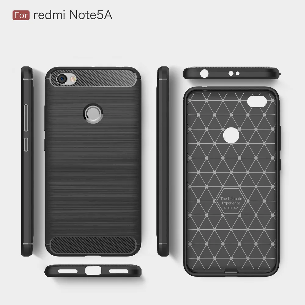 Xiaomi Redmi Note 5A чехол силиконовый Note5A Fundas мягкий карбоновый Coque Etui Capinha Capa аксессуар |