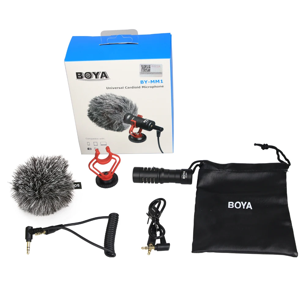 Новый BOYA BY-MM1 компактный видео микрофон на камеру Youtube Vlogging Запись для IPhone Nikon Canon