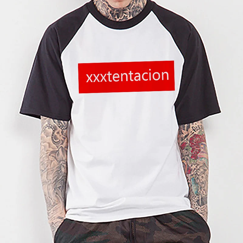 Новейшая футболка xxxtentacion мужская летняя Высококачественная Повседневная белая