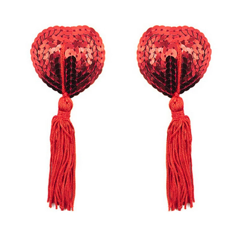 1Pair Sexy Sex Product Toys Women Lingerie Sequin Tassel Breast Bra Nipple Cover Pasties Stickers Petals Free | Женская одежда