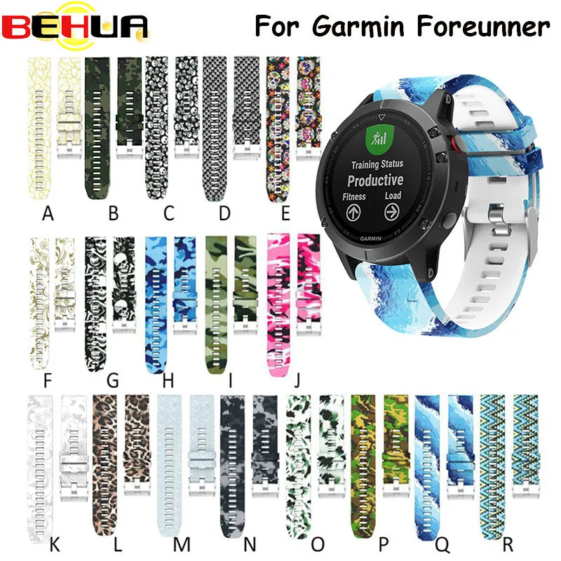 22 мм Новый Сменный силиконовый браслет Ремешки для наручных часов/Garmin Fenix 5