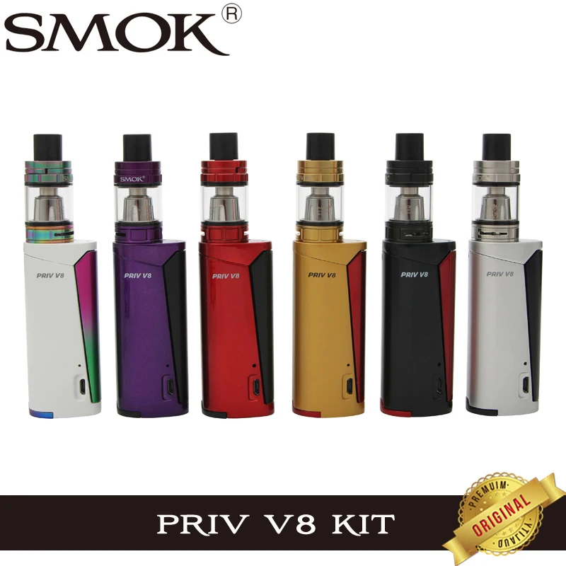 Оригинальный набор Smok Priv V8 с 60 Вт бокс мод Vape и 3 мл TFV8 детский бак Atomzier электронная