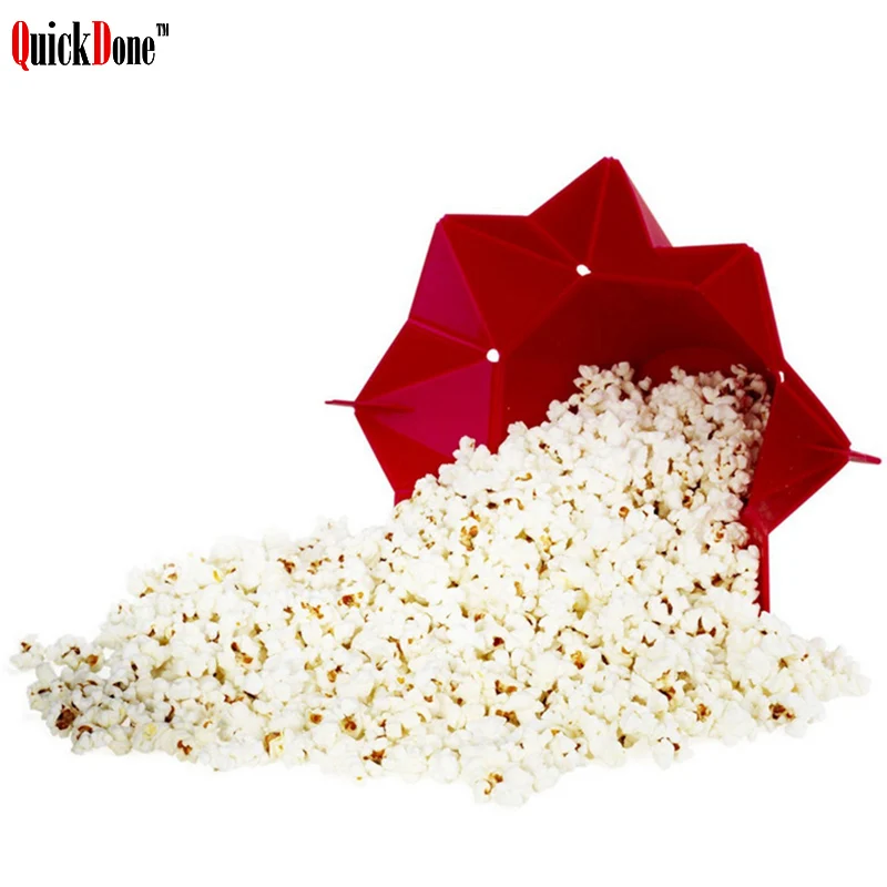 QuickDone силиконовый контейнер для приготовления попкорна в микроволновой печи