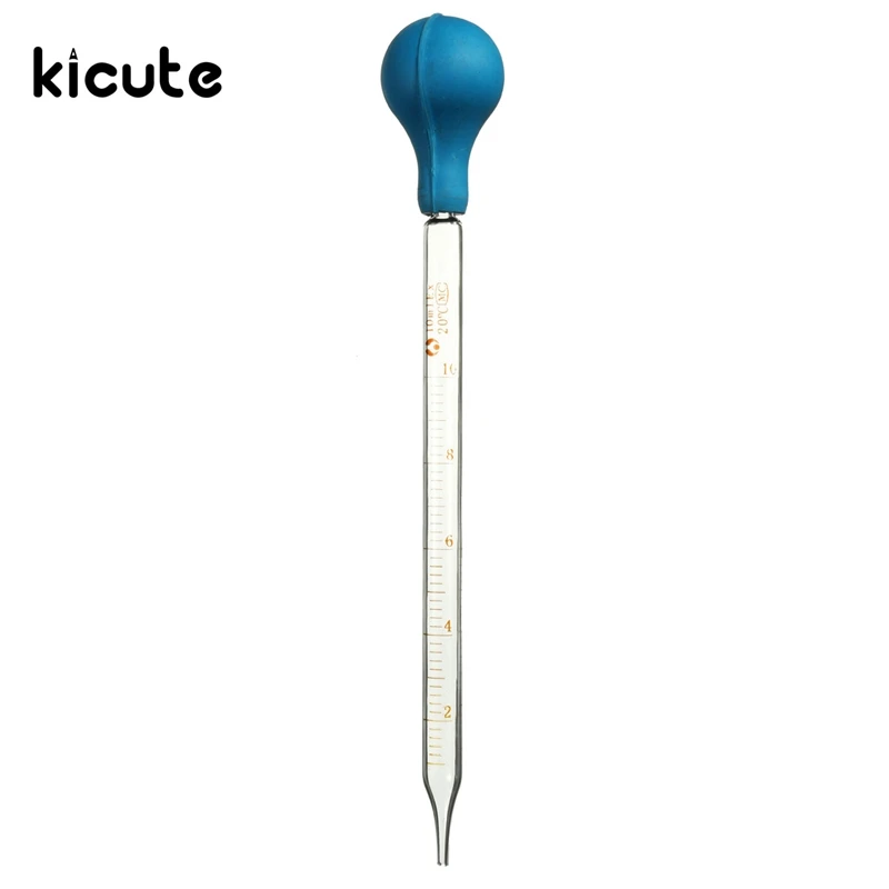 Kicute 1 шт. лучшая акция резиновая головка стекло 10 мл стеклянная пипетка