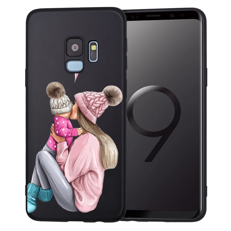 Чехол для Samsung Galaxy s8 S6 S7 S9 S10Lite J3 J5 J7 2017 J4 J6 J8 Plus Coque черный коричневый волос