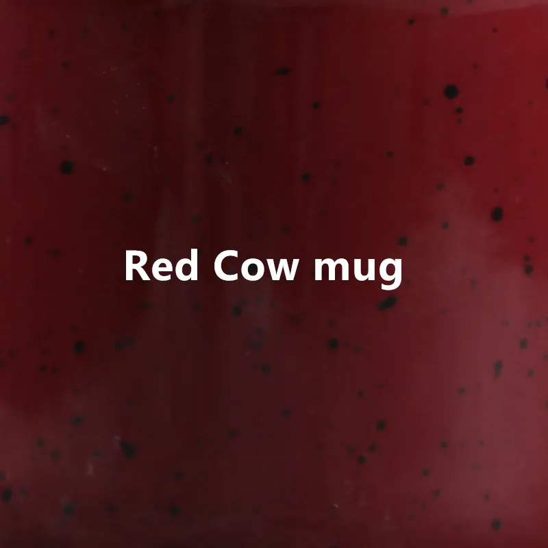 Red Cow mug Креативные фарфоровые кружки животные сделай сам по индивидуальному заказу - Цвет: Red Cow mug