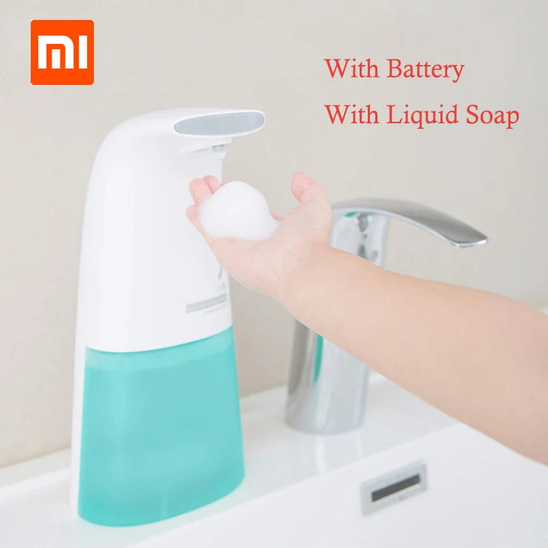 Xiaomi minij дозатор для мыла сенсорный автоматический с жидкостью батарейками для жидкого мыла отправка из России - Цвет: Washer Set