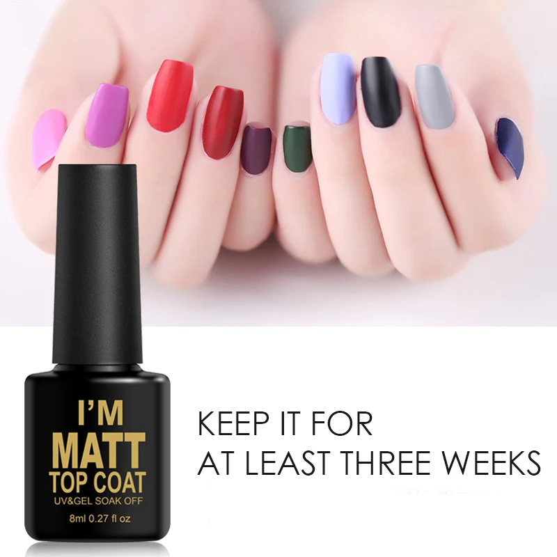 Anny матовый лак для ногтей прозрачный Топ гель топ ультафиолетовый