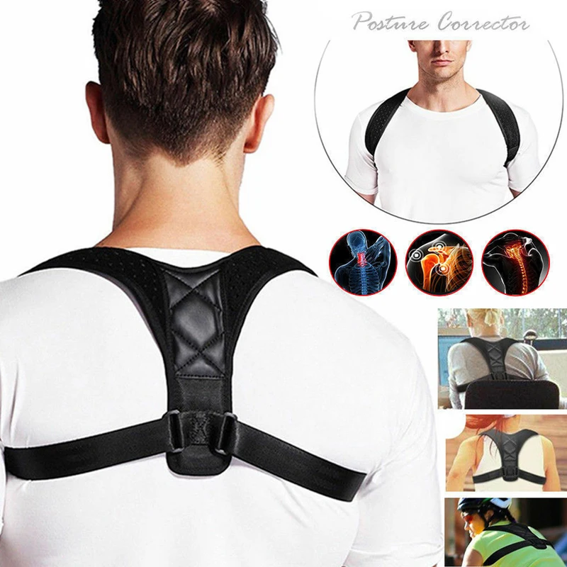 

Posture Corrector for Men and Women Adjustable Shoulder Back Brace Back Correction Belt Invisible Upper Clavicle Straightener