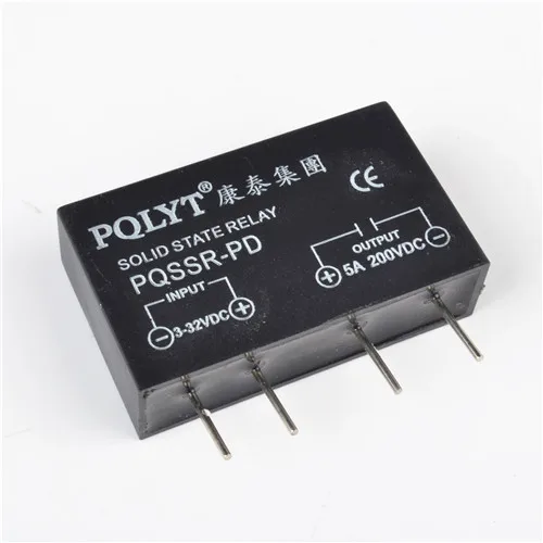 PQLYT 5A 200VDC PCB твердотельный релейный PQ пайка SSR для пайки 200VDC|pcb solid state relay|solid relaystate