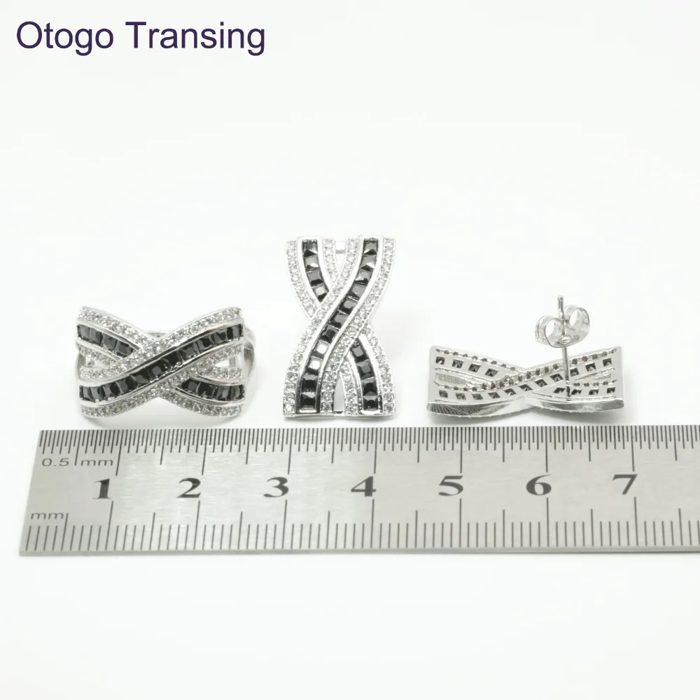 Beagloer Новое поступление Glamorous Радуга Мистик Кубического Циркония Серебряные Цвет