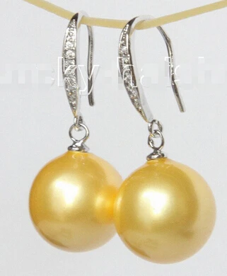 Женские круглые серьги 14 мм с золотистыми звеньями|earrings jewellery|earring backearrings cameo |
