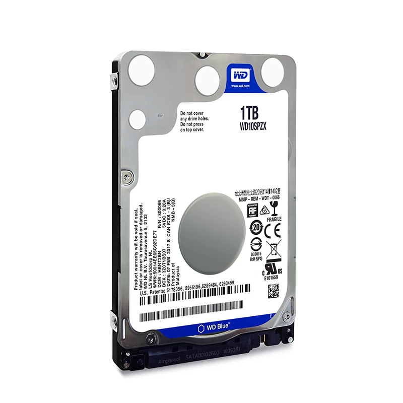 WD Blue 1 ТБ мобильный жесткий диск 5400 об/мин SATA 6 Кэш память 128 Мб 2 5 дюймовый