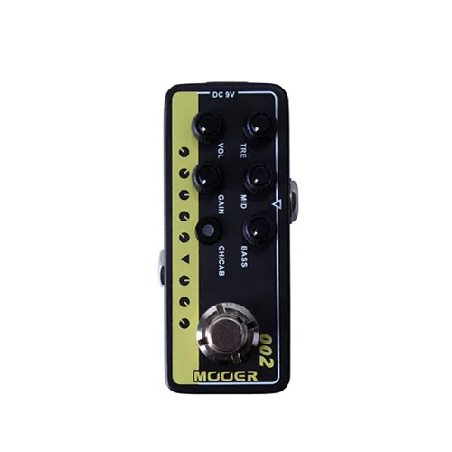 002 UK Gold 900 Mooer микро предусилитель винтажный усилитель симулятор гитарных эффектов Педаль Marshall MESA VOX усилитель ToneKing AMP симулятор - Цвет: 002 UK Gold 900
