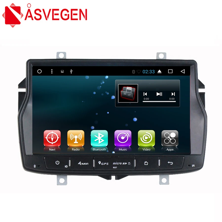 

Asvegen Car Stereo Radio For Lada Vesta Android 7.1 Quad Core 2G 32GB 8'' Screen GPS Navigation Bluetooth Multmedia DVD Player