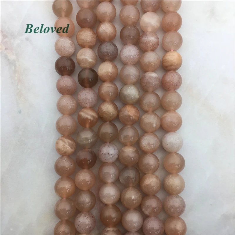 

Fashion Round Flash Moonstone Quartz Loose Beads, Champagne Beads, Smooth Sun Stone Jewelry DIY Findings, BG18114