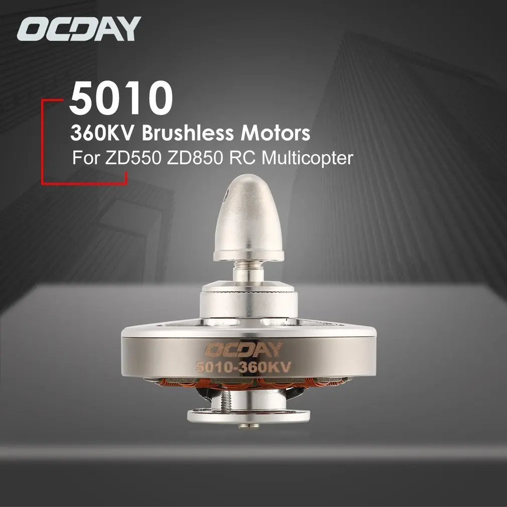 OCDAY 110g 5010 360KV высокий крутящий момент алюминиевый бесщеточный мотор для ZD550 ZD850