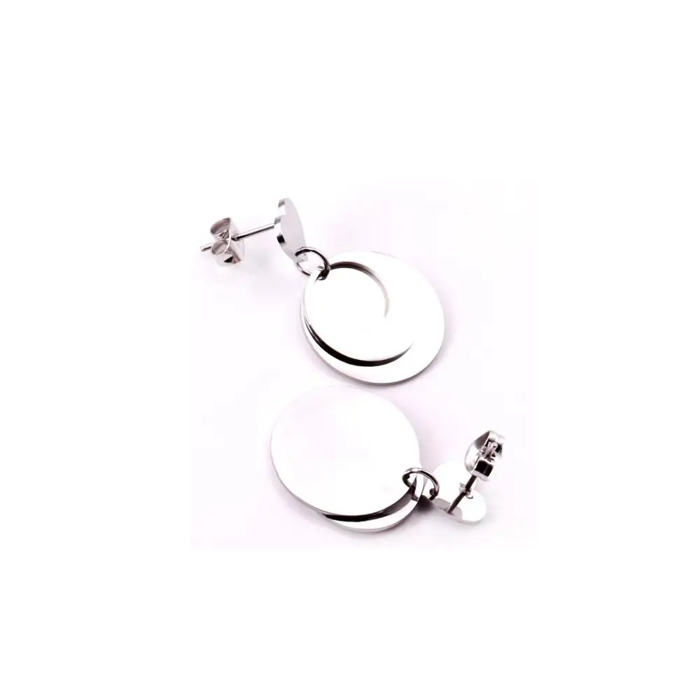 Украшения для женщин LUXUSTEEL из золотого металла, круглой формы, серьги с подвеской в виде сердца и гиперболической фигуры, новинка 2019 года. Идеальный подарок на вечеринку.