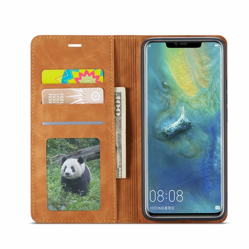 Ретро деловой защитный кожаный чехол кошелек для Huawei Mate20/Mate20Lite мягкий флип Mate20 Pro