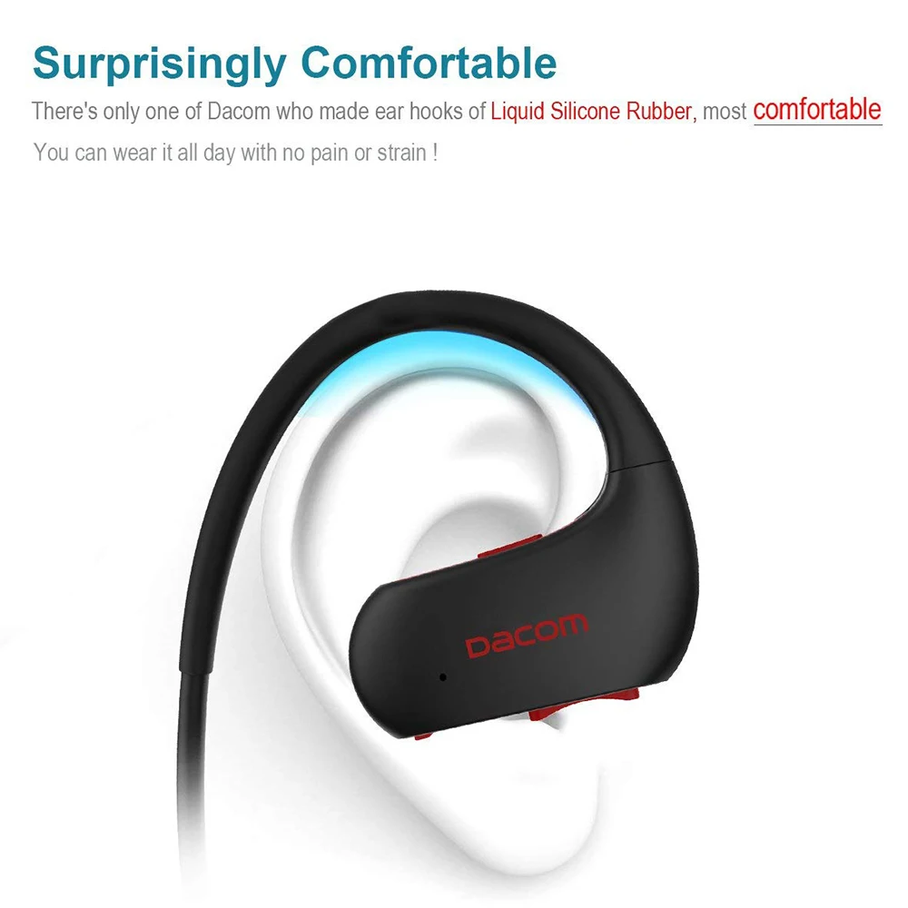 DACOM L05 Bluetooth наушники Bass IPX7 водонепроницаемые беспроводные спортивные гарнитура с