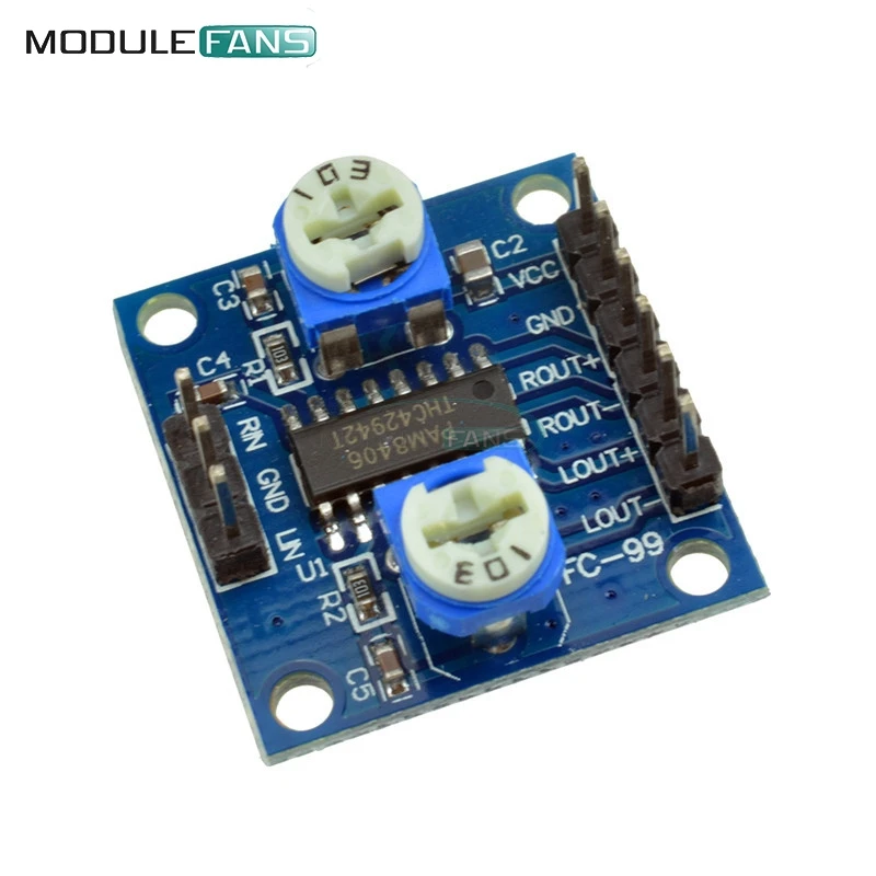 Плата цифрового усилителя PAM8406 с потенциометром громкости 5Wx2 стерео M70 DIY KIT|digital