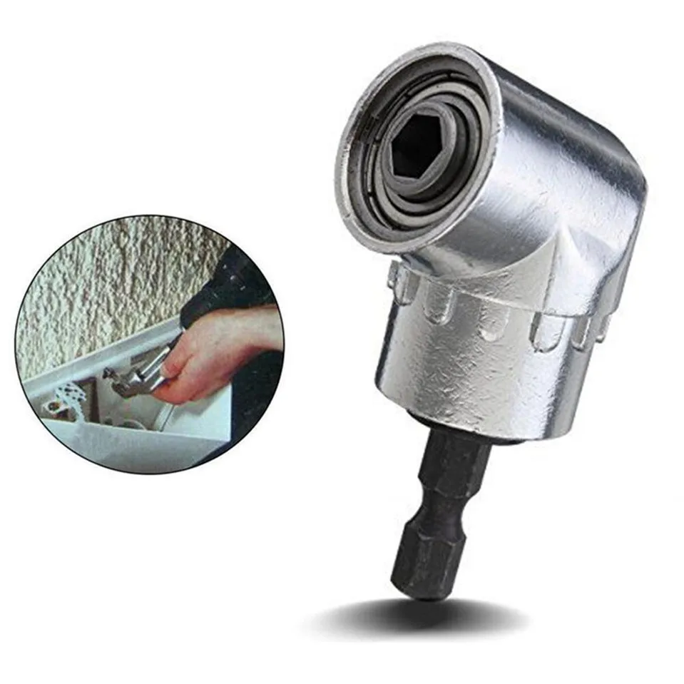 SmileMango 105 Degrees 1/4" Electric Hex Drill Bit Adjustable Angle Driver Screwdriver Socket Holder Adaptor tools | Инструменты