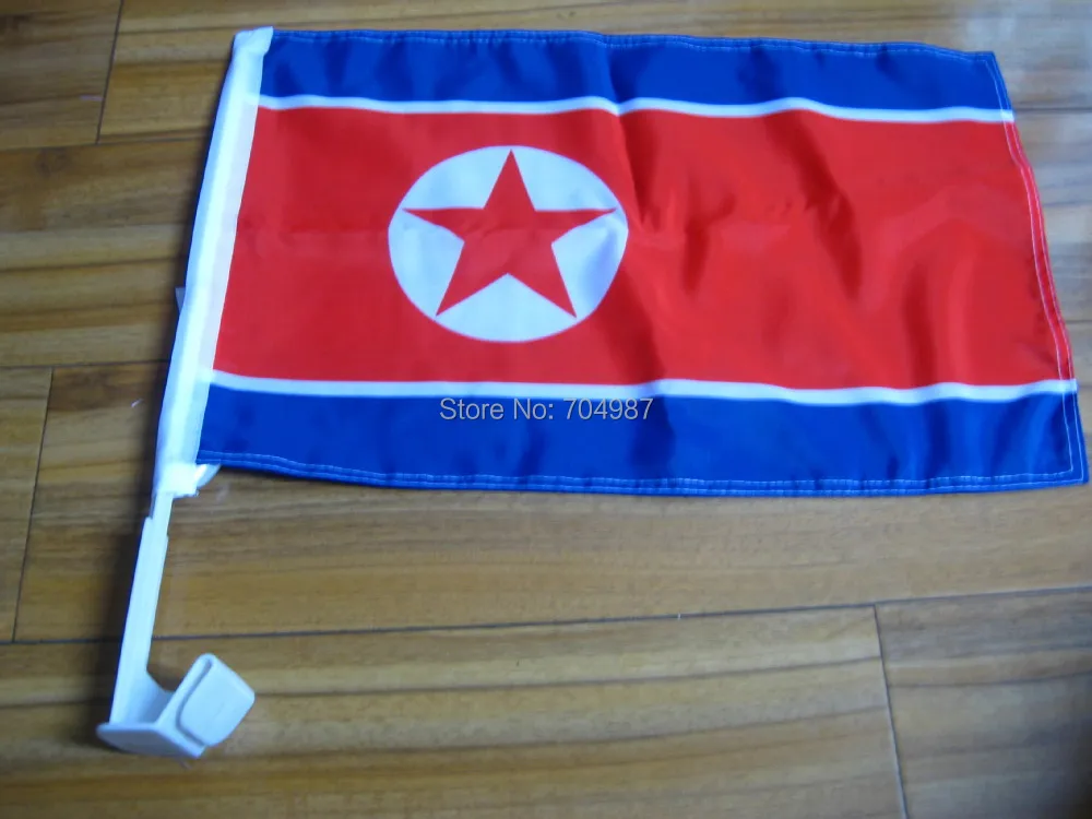 30x45 cm D.P.R.K Корея окна автомобиля баннер флаг бесплатная доставка|flags free shipping|banner