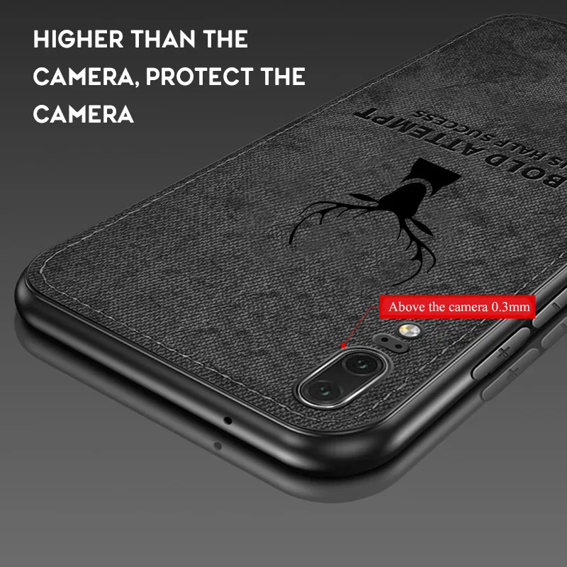 Тканевый кожаный чехол для телефона Huawei P20 P30 Lite Pro P10 Plus Y7pro Y9 P Smart 2019 Nova 4 3 3i P8lite 2017