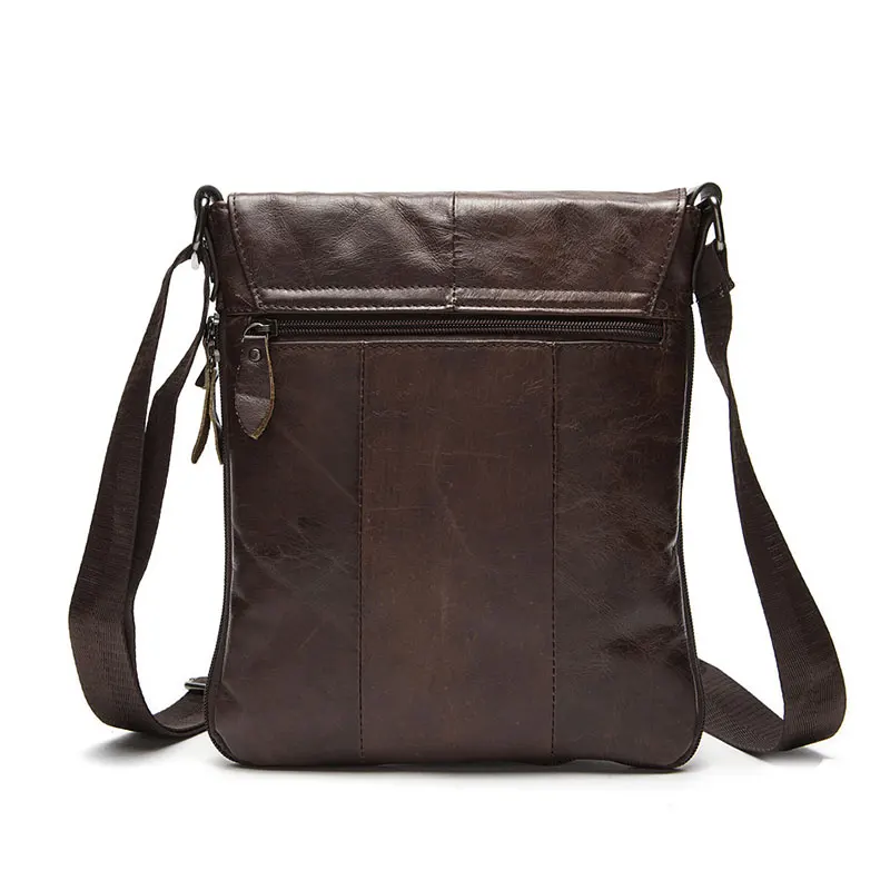 TIANHOO 2018 new Genuine leather man bag mini messenger bags cowwide crossbody shoulder fack designer totes |