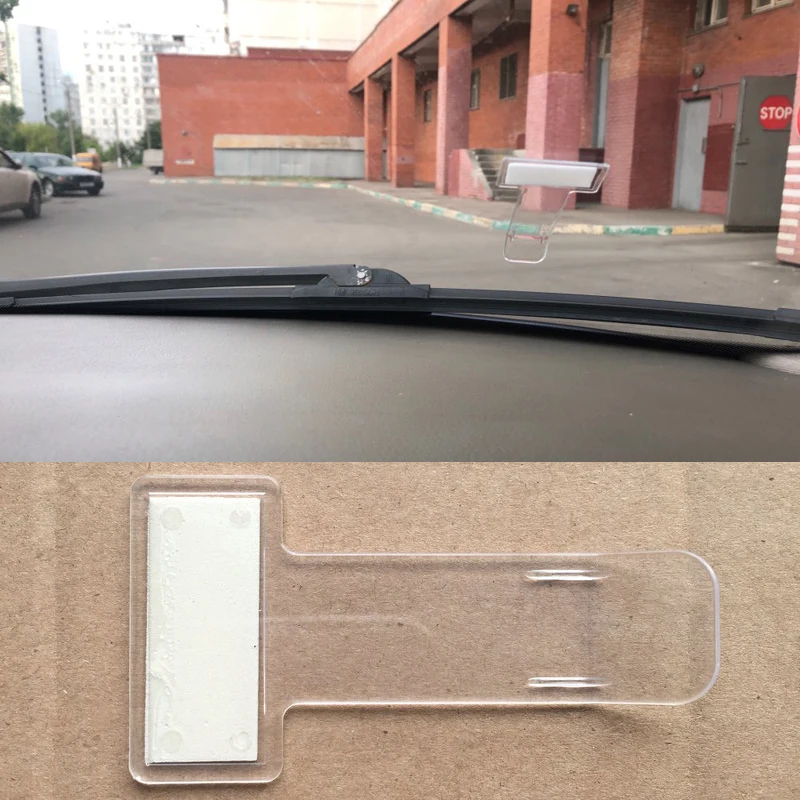 

1pcs Car Windscreen Window Fastener Clip Sticker Auto Parking Ticket Permit Holder Clamp Kit Car Accessories