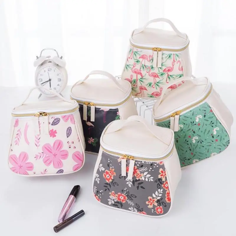 Flamingo Women Makeup Bag Cosmetic Beauty Toiletry Case Travel Pouch Organizer Bath Wash Handbag Storage Kit | Дом и сад