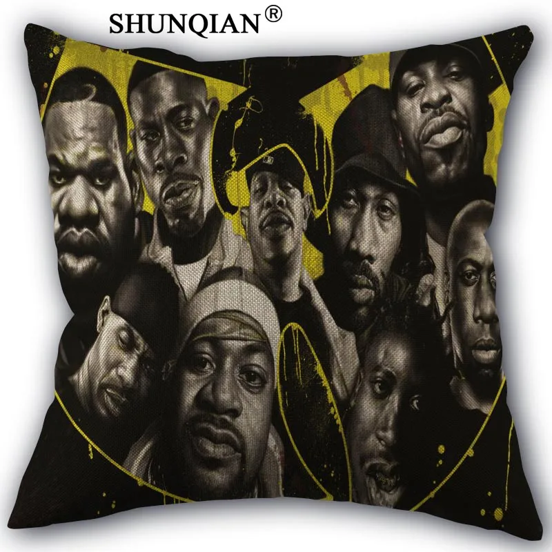 Изготовленная на заказ накидка для подушки Wu Tang горячая Распродажа квадратном