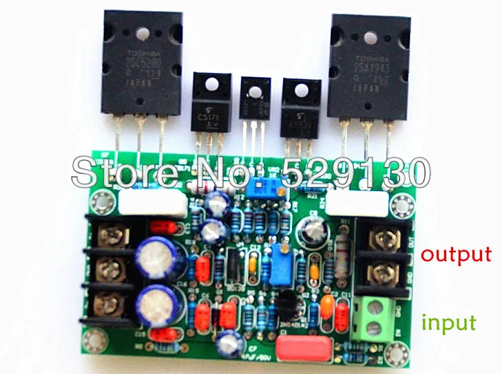Комплект DIY dx задний усилитель трубки 2SA1943 2SC5200 выход моно плата Регулируемая